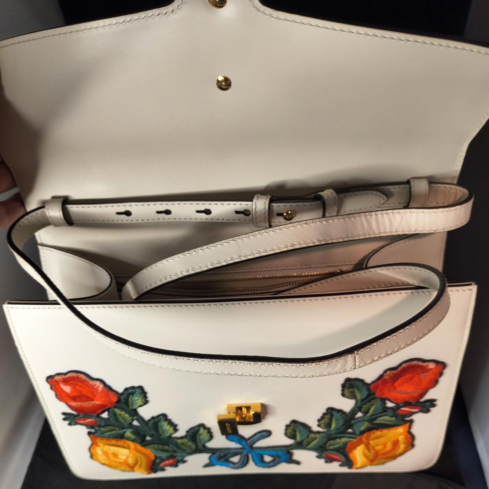 Gucci Sylvie White with embroidery, eBay & Legitmark COAs