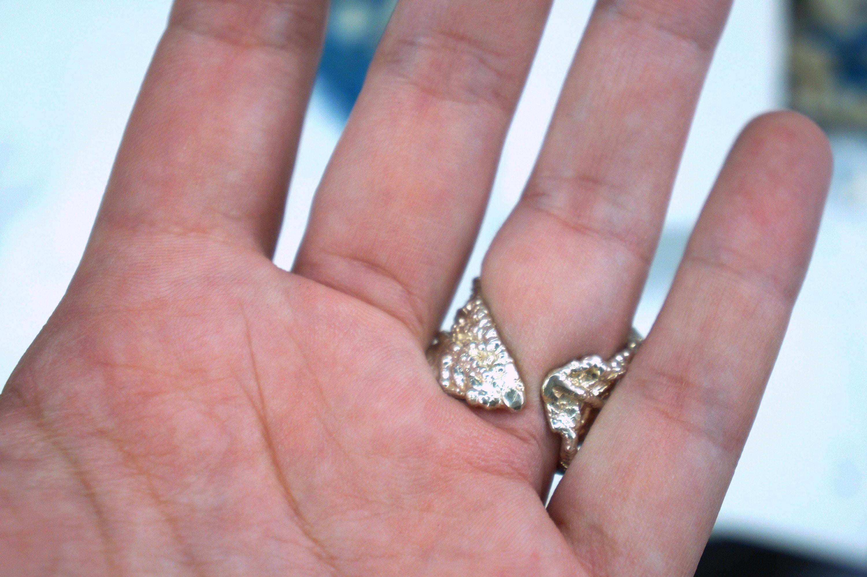 Silver Leaf Ring, 925 Sterling Silver Jewelry, Adjustable Statement Jewelry, Gift for Her, Birthday Gift for Women, Handmade Jewelry-3